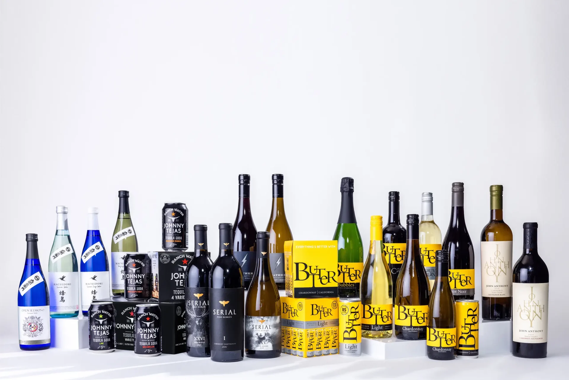 John Anthony Wine and Spirits product line up