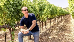 John Anthony in the vineyard